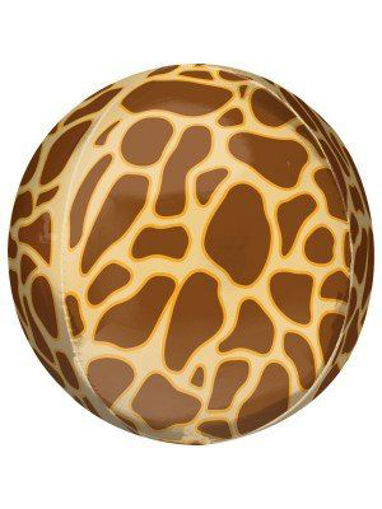 Picture of ORBZ GIRAFFE PRINT FOIL BALLOON 38X40CM